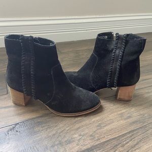 Black Suede Booties